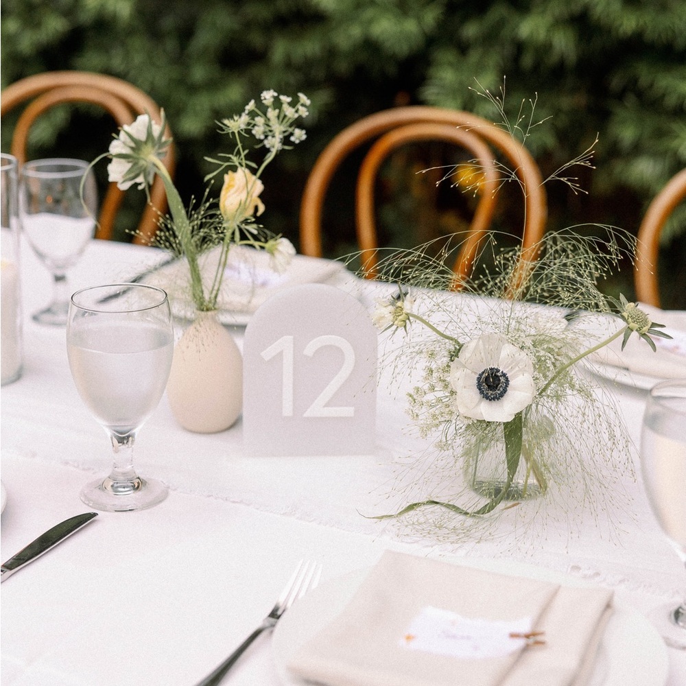 Acrylic Table Numbers- Wedding